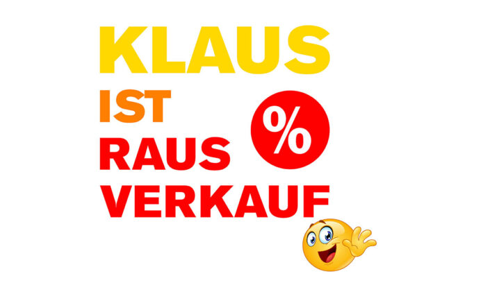 Klaus ist raus Verkauf